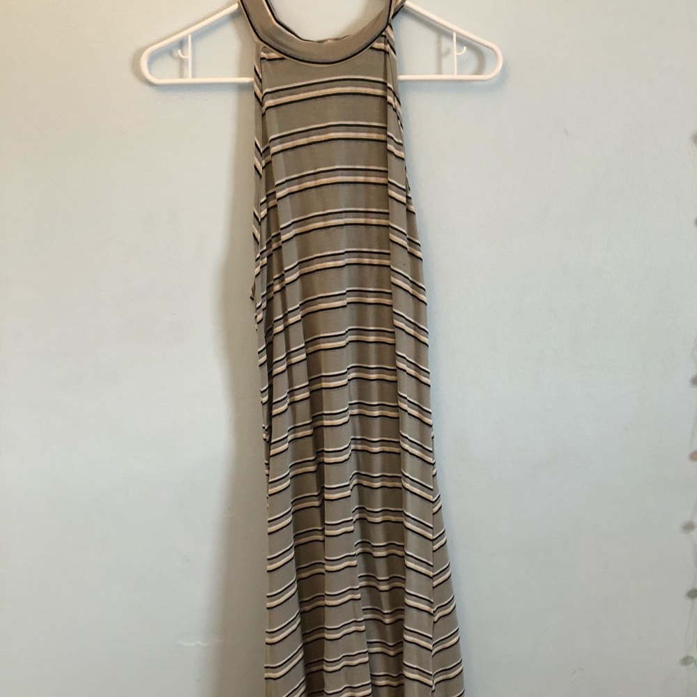 Striped halter dress